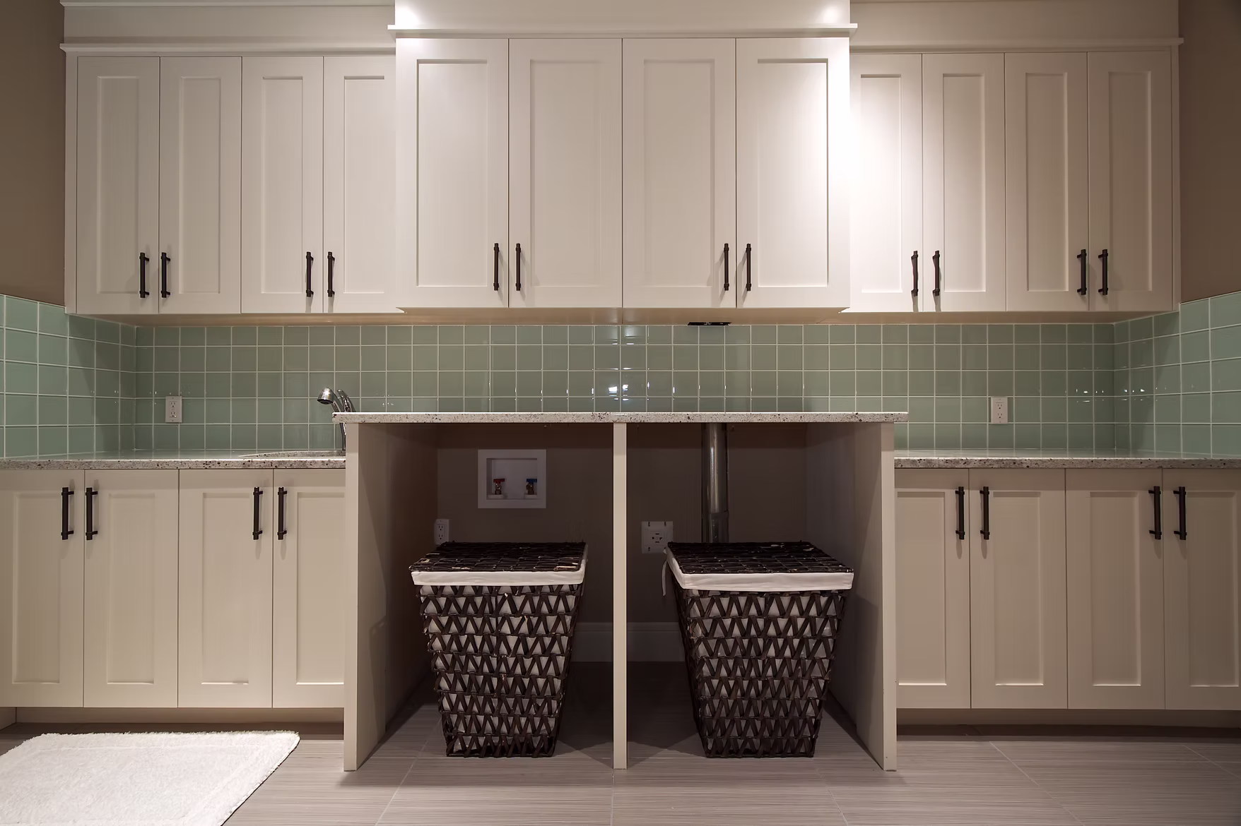 Custom laundry and mudroom cabinetry